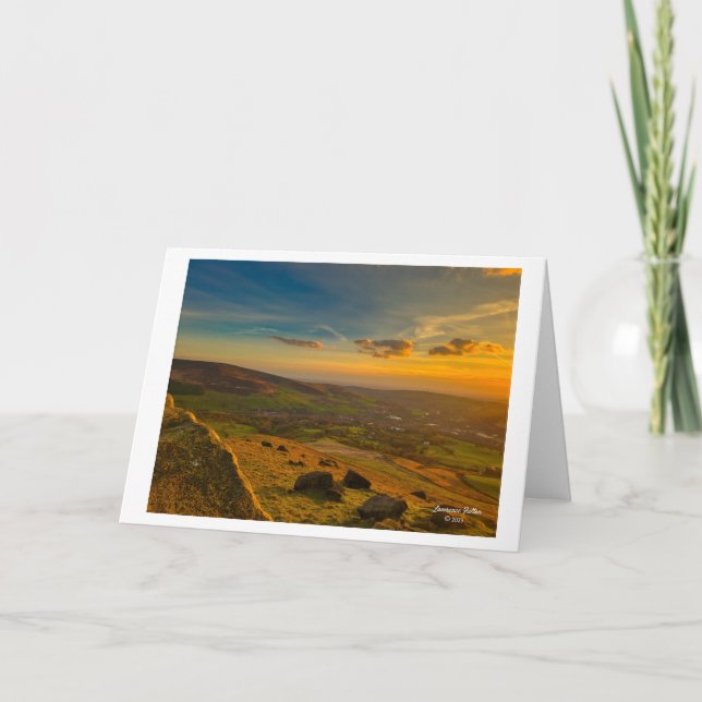Landscape fotografische Grußkarten Dankeskarte (Vorderseite)