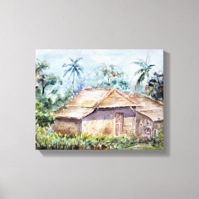 LANDSCAPE Landschaft Malerei Canvas Print Leinwanddruck (Vorderseite)
