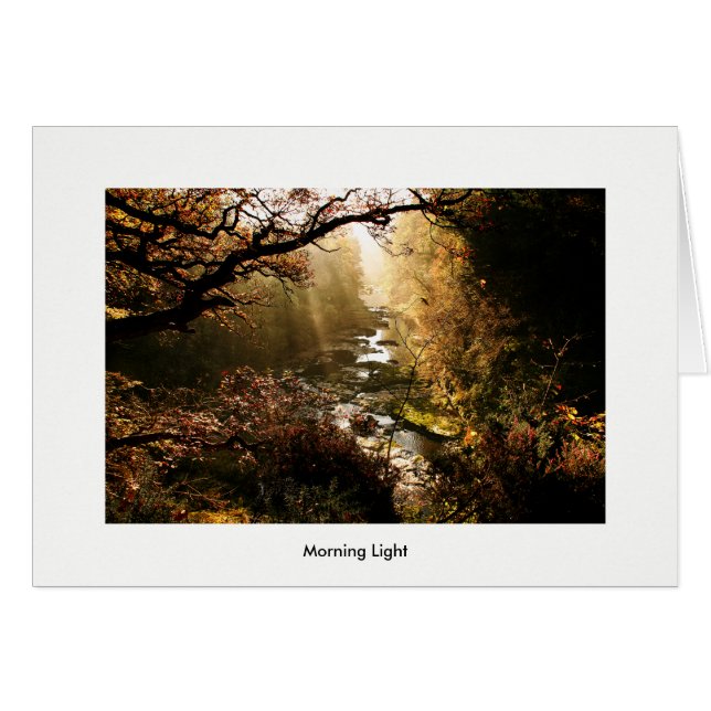 Landscape Morning Light New Lanark Schottland (Vorderseite (Horizontal))