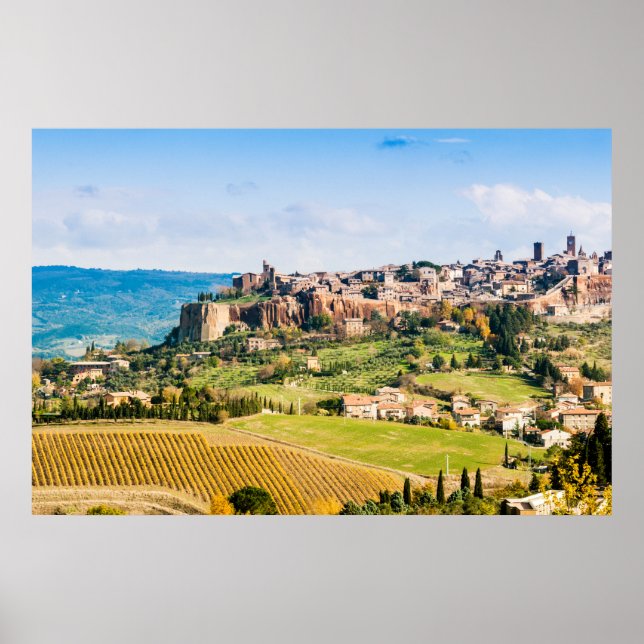 Landscape over Orvieto Poster (Vorne)