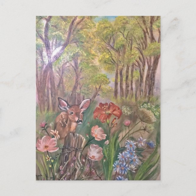 Landscape Painting Art Nature Postkarte (Vorderseite)