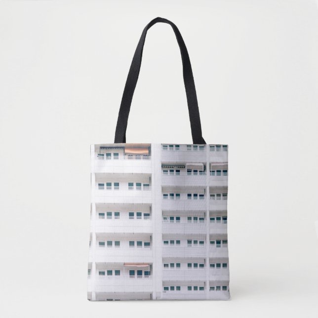 LANDSCAPE PHOTO OF BUILDING WINDOWS TASCHE (Vorderseite)