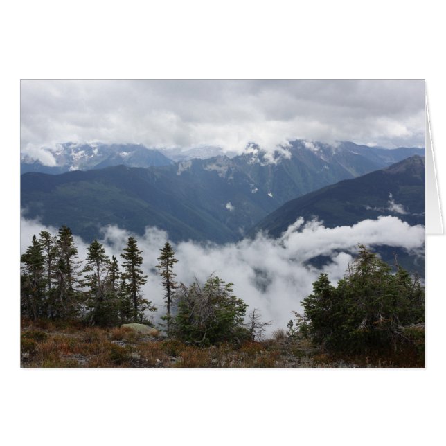 Landscape Purcell Mountains of BC Canada Card (Vorderseite (Horizontal))