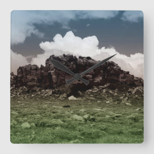 Landscape Quadratische Wanduhr