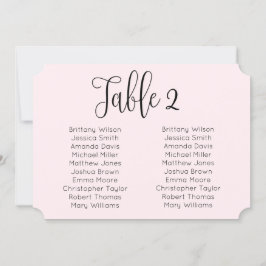 Landscape rot Hochzeitssitzkarte. Rosa Moderne Einladung