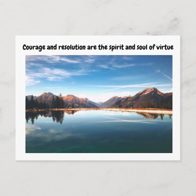 LANDSCAPE SCENERY Aspirations Quotes Postkarte (Vorderseite)