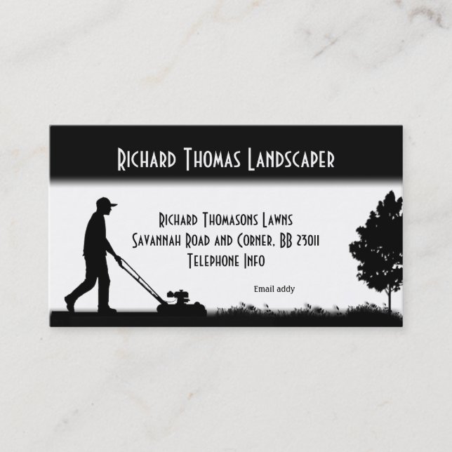 Landscape Service Card Visitenkarte (Vorderseite)