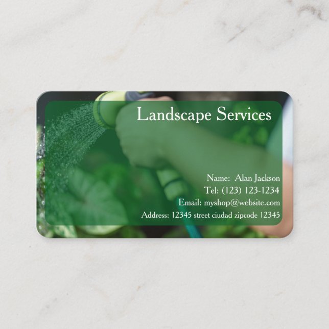 Landscape Services - Visitenkarte bearbeitet (Vorderseite)