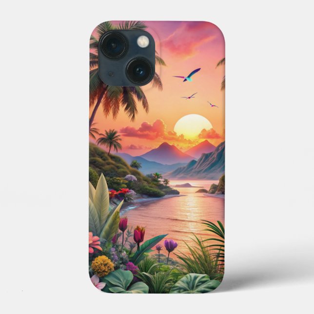 Landscape Tropical Beach Case-Mate iPhone Hülle (Rückseite)