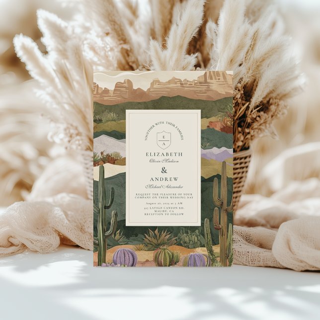 Landscape Wedding in der Wüste Südwesten Einladung (Von Creator hochgeladen)