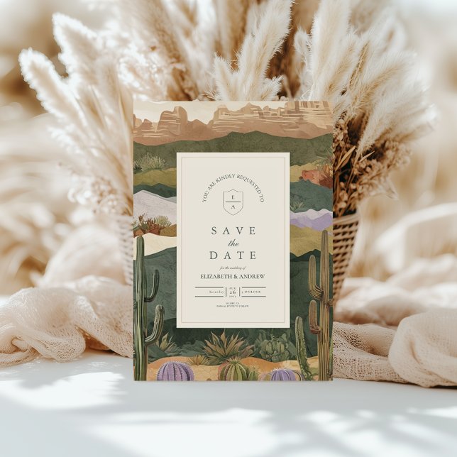 Landscape Wedding in der Wüste Südwesten Save The Date (Von Creator hochgeladen)