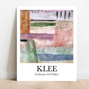 Landscape with Poplars by Paul Klee Poster