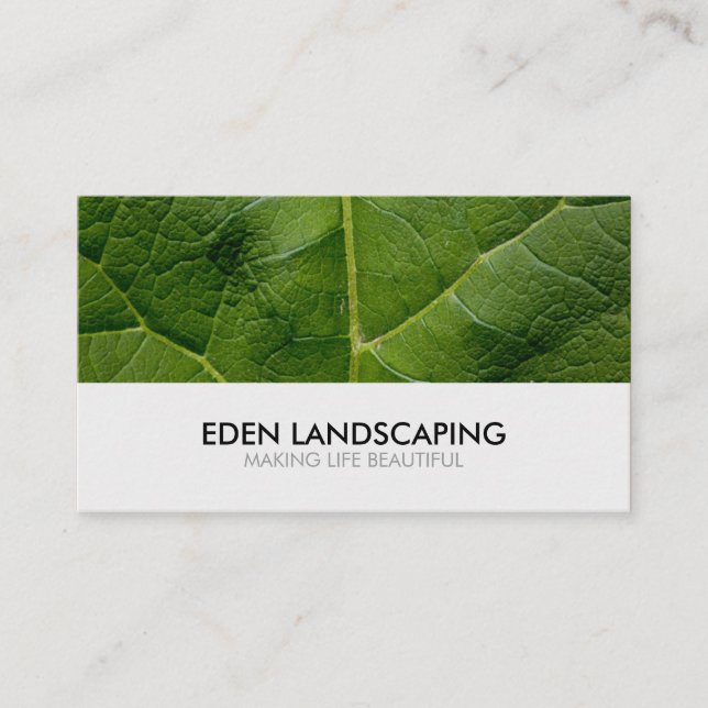 Landscaper Landschaftsgärtnerei Visitenkarte (Vorderseite)