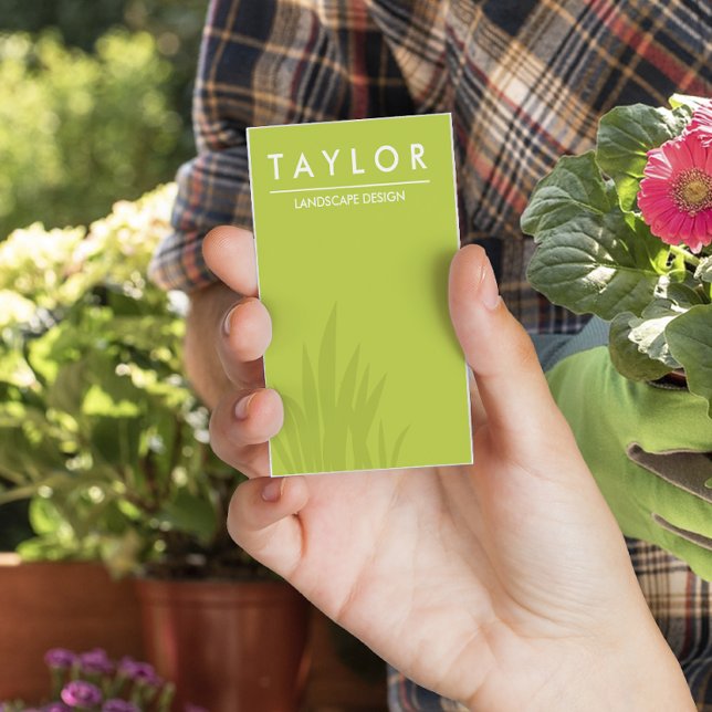 Landscaper Lawn Care Business Card Visitenkarte (Von Creator hochgeladen)