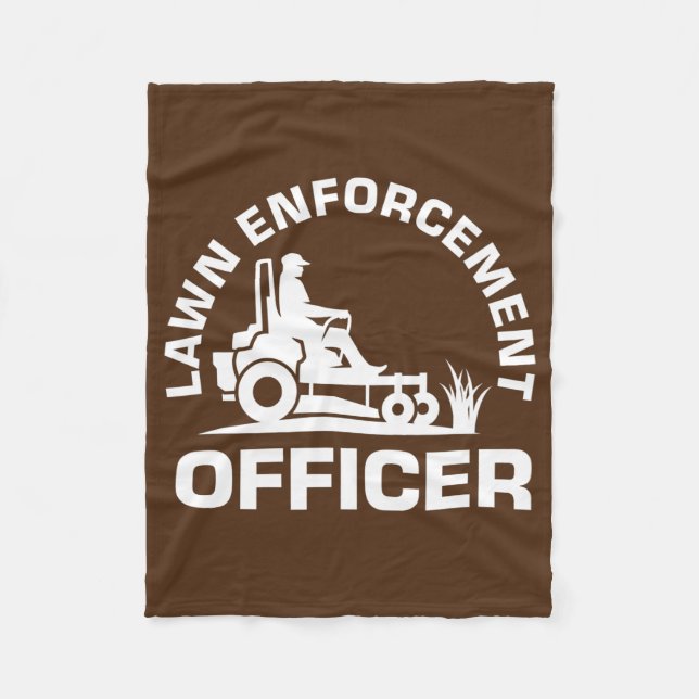 Landscaper Lawnmower Vater für die Rechtsdurchsetz Fleecedecke (Vorderseite)