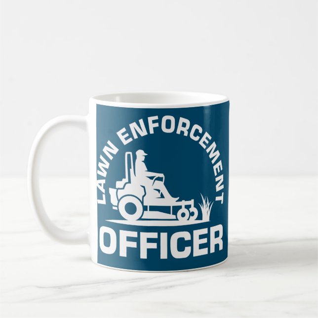 Landscaper Lawnmower Vater für die Rechtsdurchsetz Kaffeetasse (Links)