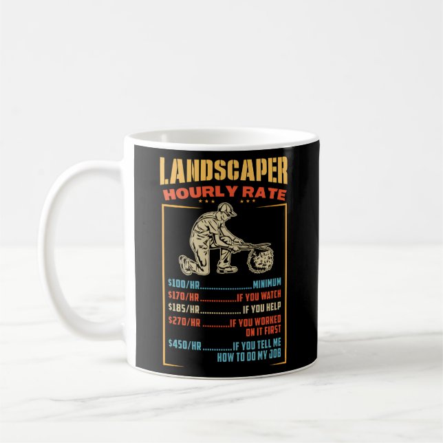 Landscaper Stundensatz Kaffeetasse (Links)