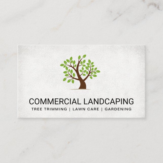 Landscaping Architect | Baumlogo Visitenkarte (Vorderseite)