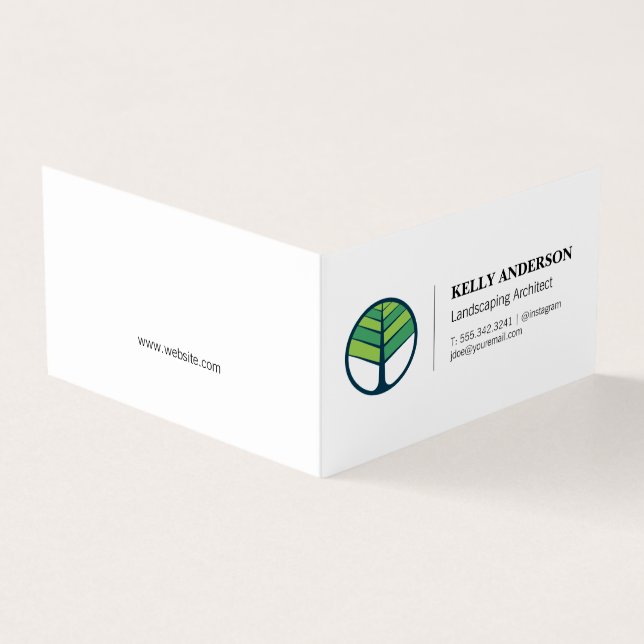 Landscaping Architect | Baumschneidemdienst Visitenkarten (Vorderseite)