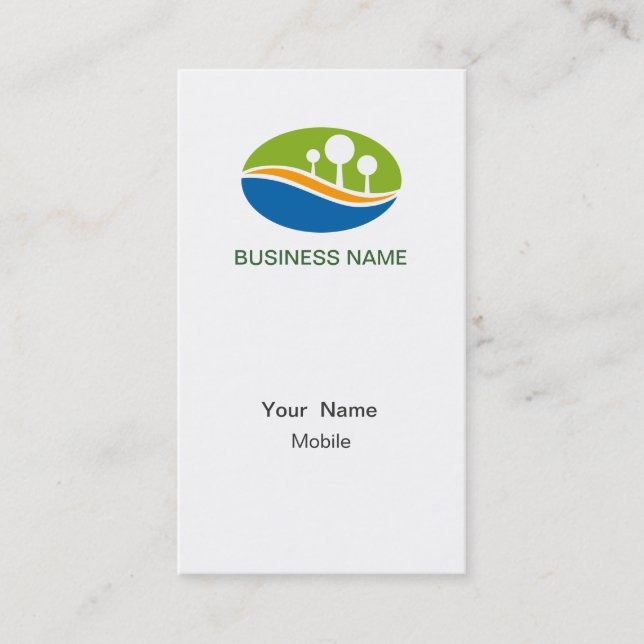 Landscaping Business Card Visitenkarte (Vorderseite)