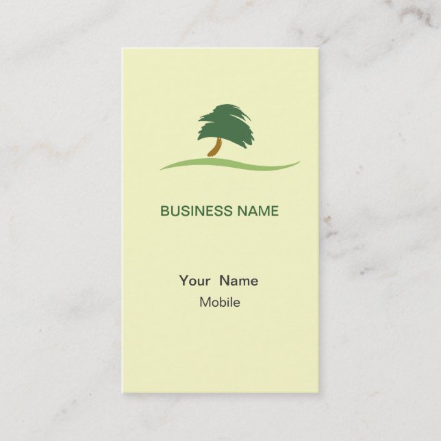 Landscaping Business Card Visitenkarte (Vorderseite)