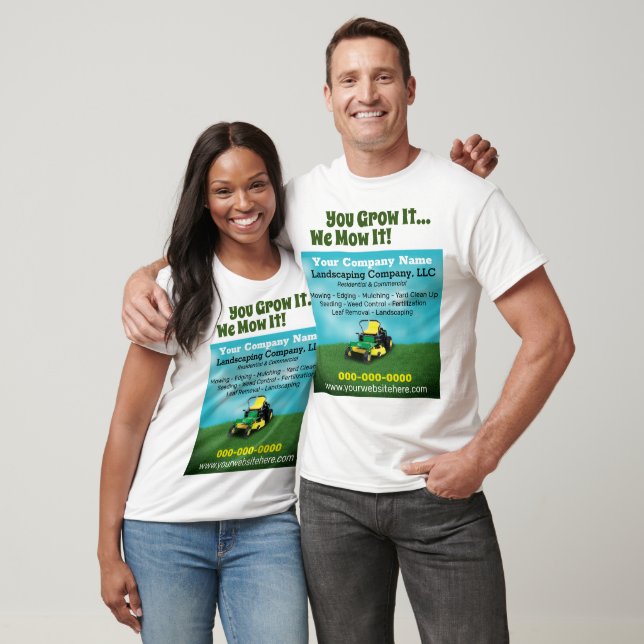 Landscaping Gras Cutting in der Pflege T-Shirt (Unisex)