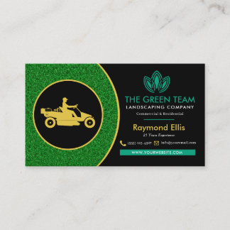Landscaping Lawn Care Business Card Visitenkarte