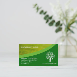 Landscaping Lawn Care Gardener Tree Business Card Visitenkarte