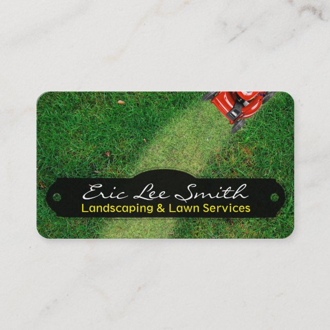 Landscaping/Lawn care/Gardener Visitenkarte (Vorderseite)