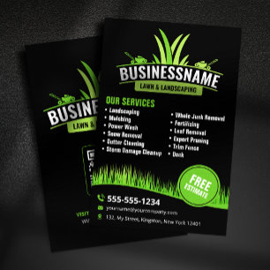 Landscaping Mowing Lawncare Flyer