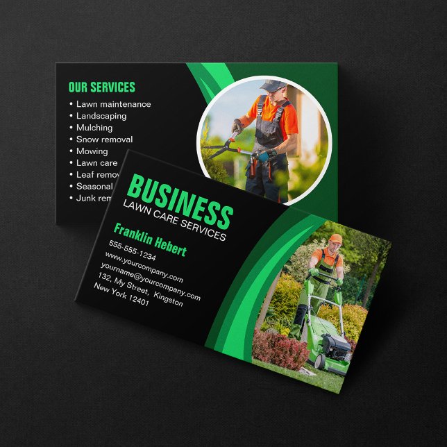 Landscaping Mowing Visitenkarte (Von Creator hochgeladen)
