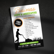 Landscaping Rasenmäher in Orange Black Lawncare