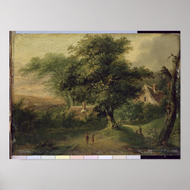 Landschaft, 1827 poster (Vorne)
