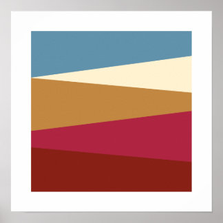 Landschaft 1 Abstrakte Kunst Poster