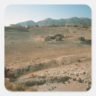 Landschaft 3 quadratischer aufkleber