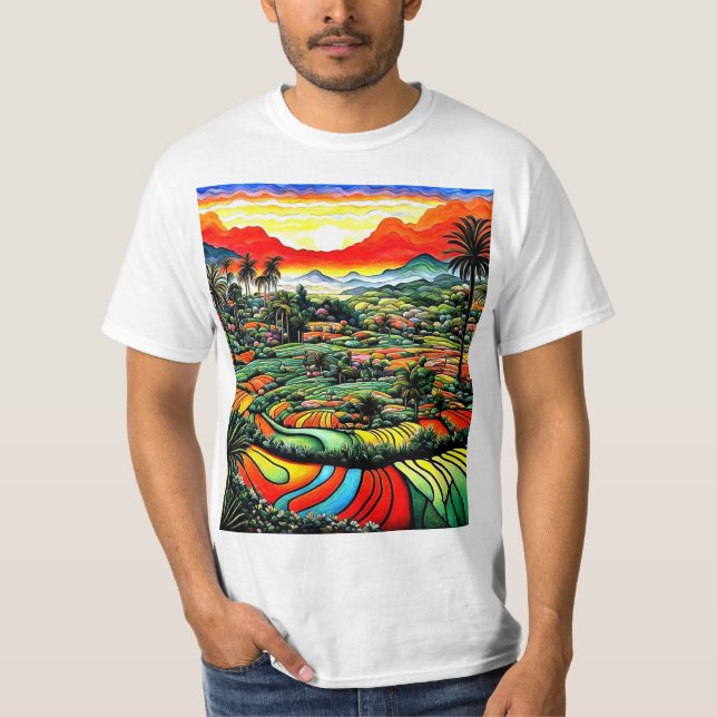Landschaft 4 T-Shirt (Vorderseite)