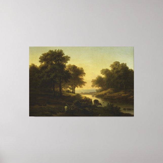 Landschaft, Alexandre Calame, 1830 - 1845 Leinwanddruck (Vorderseite)