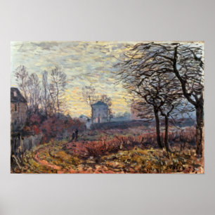 Landschaft Alfred Sisleys   nahe Louveciennes Poster