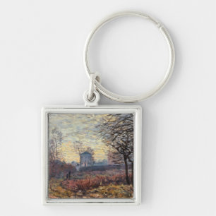 Landschaft Alfred Sisleys nahe Louveciennes Schlüsselanhänger