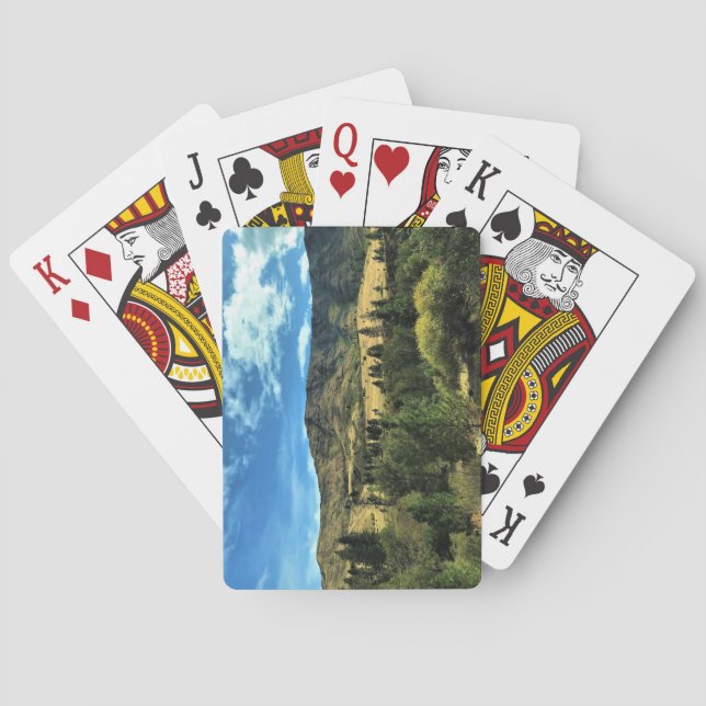 Landschaft am Fluss Snake, Oregon Spielkarten (Rückseite)