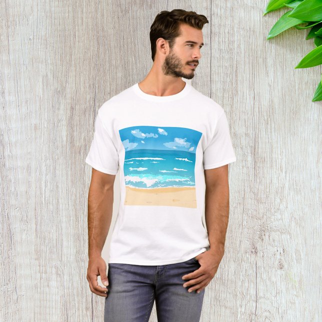 Landschaft am tropischen Meer T-Shirt (Von Creator hochgeladen)