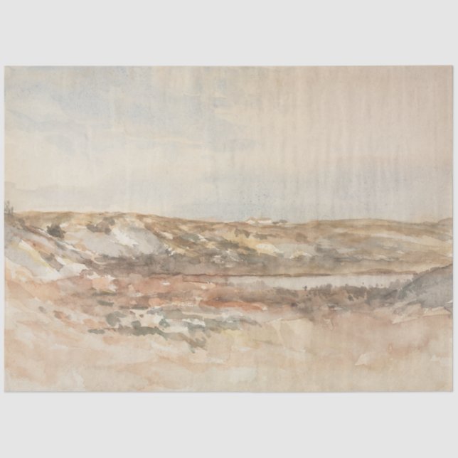 Landschaft an der Küste Seidenpapier (Vorderseite)