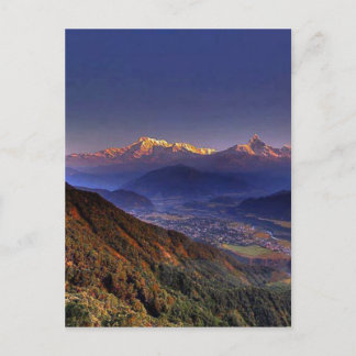 Landschaft anzeigen : HIMALAYA POKHARA NEPAL Postkarte