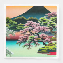 Landschaft Asiatische Kirschblüten