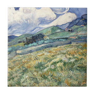 Landschaft aus Saint-Rémy von Vincent Van Gogh Fliese