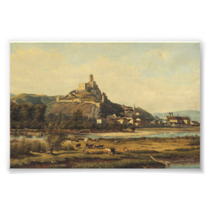 Landschaft aus Trencin in der Slowakei Fotodruck