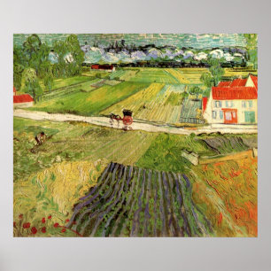 Landschaft, Beförderung und Zug durch Vincent van Poster