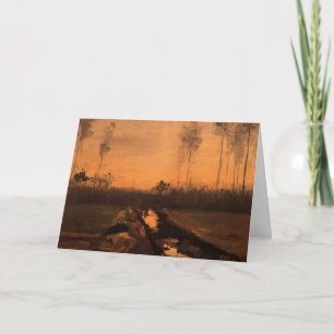 Landschaft bei Dämmerung von Vincent van Gogh Karte