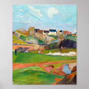 Landschaft bei Le Pouldu von Paul Gauguin Poster