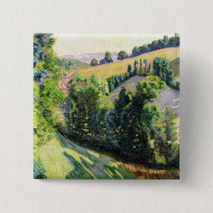 Landschaft bei Pontgibaud, c.1895 (Öl auf Button